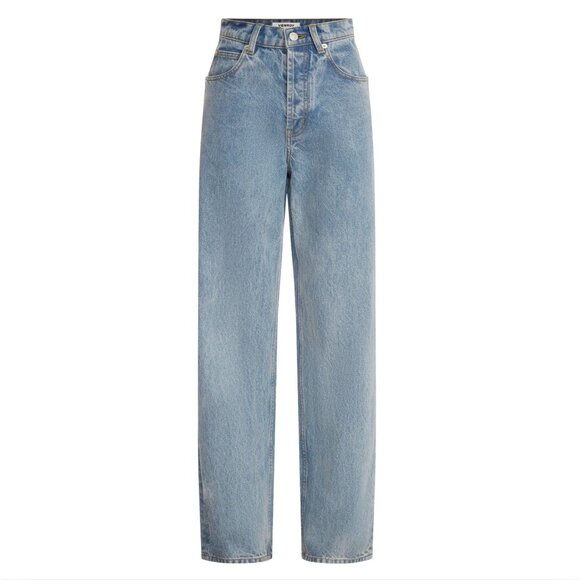 VENROY V Front Denim Light Blue Jean $180 NWT XS - Picture 1 of 7